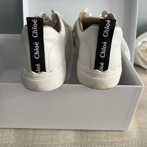 Chloe White Lauren Sneakers